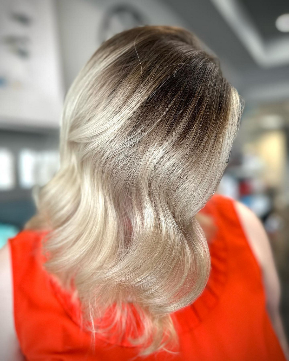 Brown To Platinum Blonde Ombre