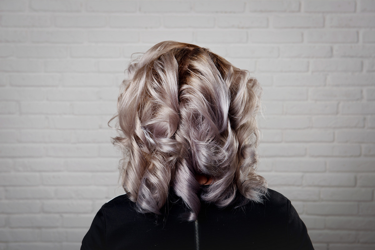 Curly Grey Bob