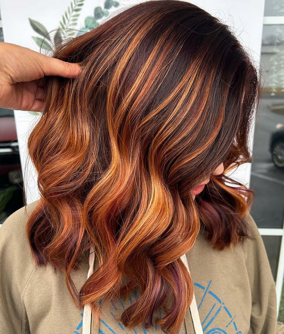 Flaming Locks With Ginger Strips