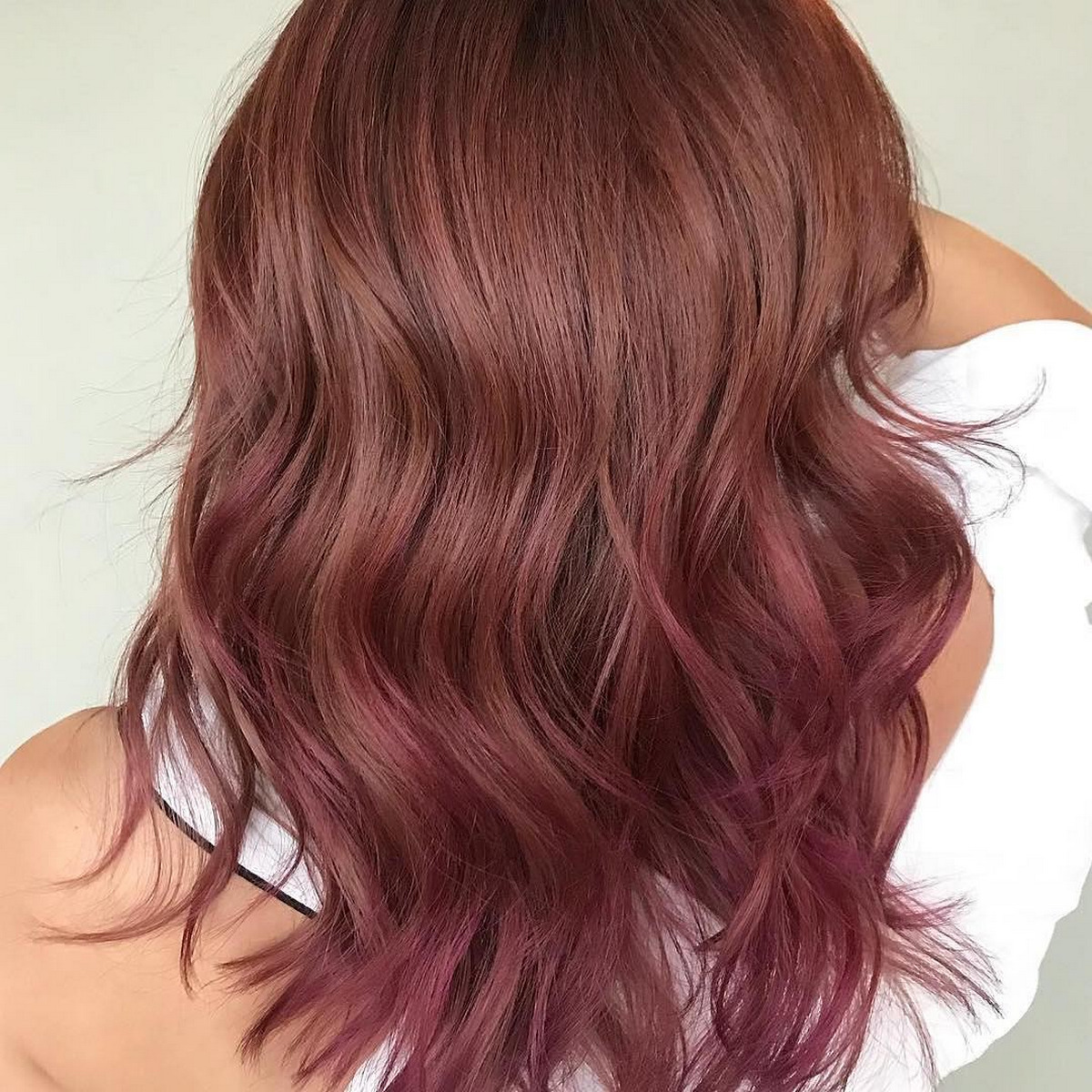 Purple Rose Brown Hair