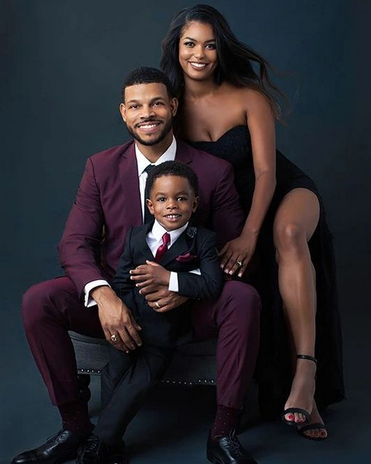Splits Strapless Dress For Women And Suit For Men