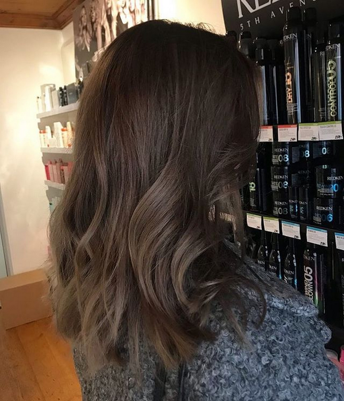 Smooth Dirty Brown Ombre On Dark Hair