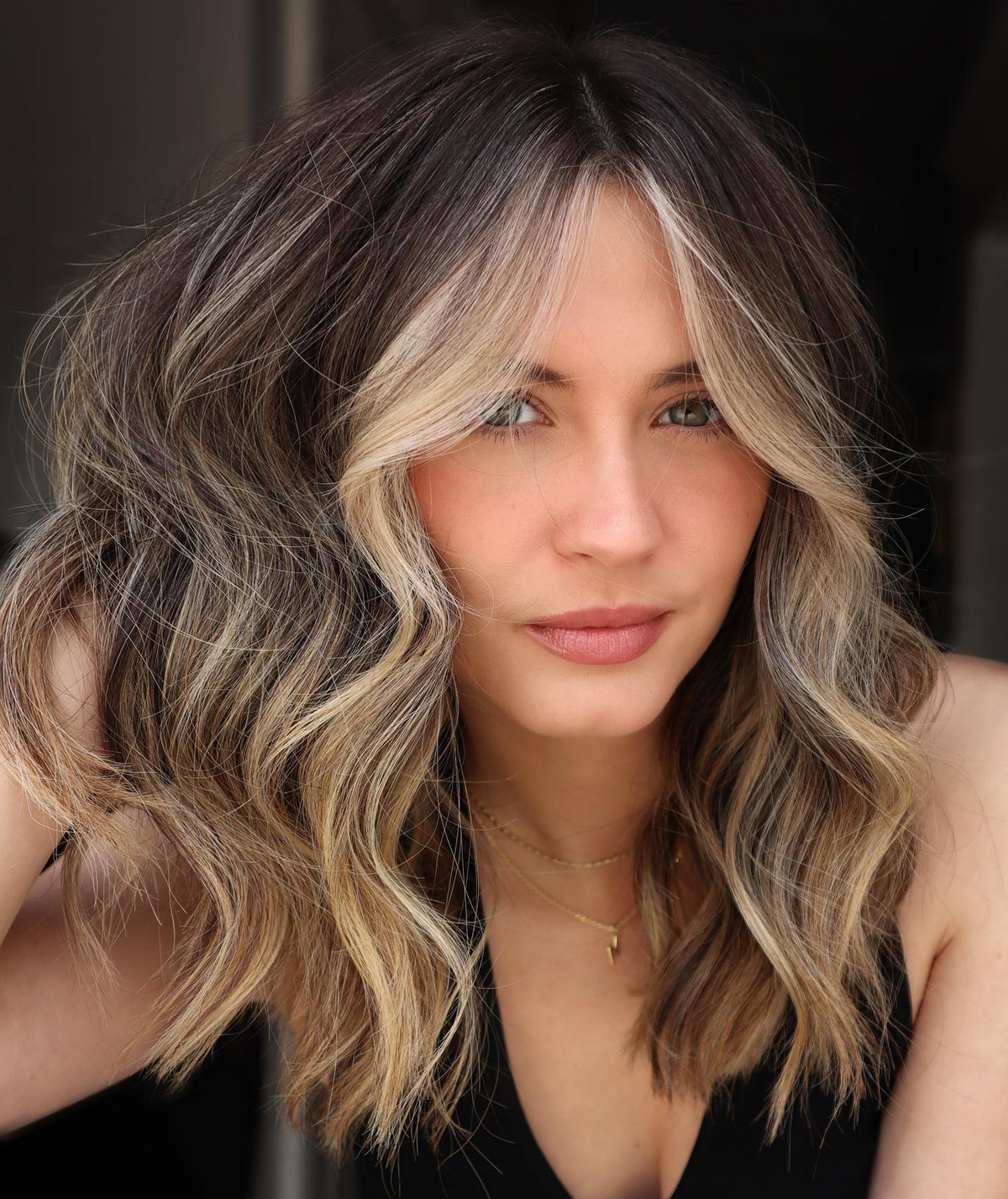 Honey Brown With Face-Framing Highlights