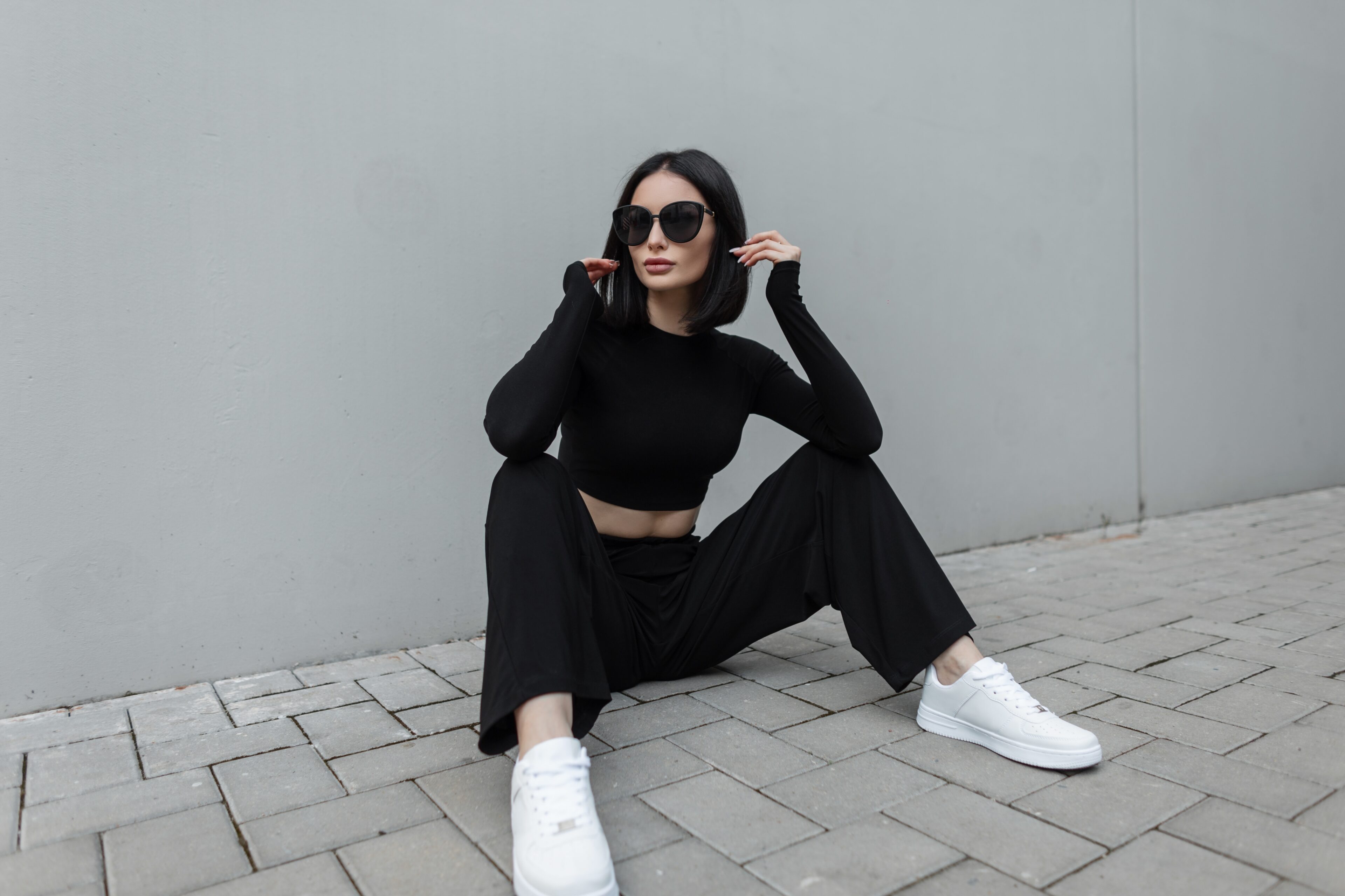 Croptop Shirt With Culottes Pants