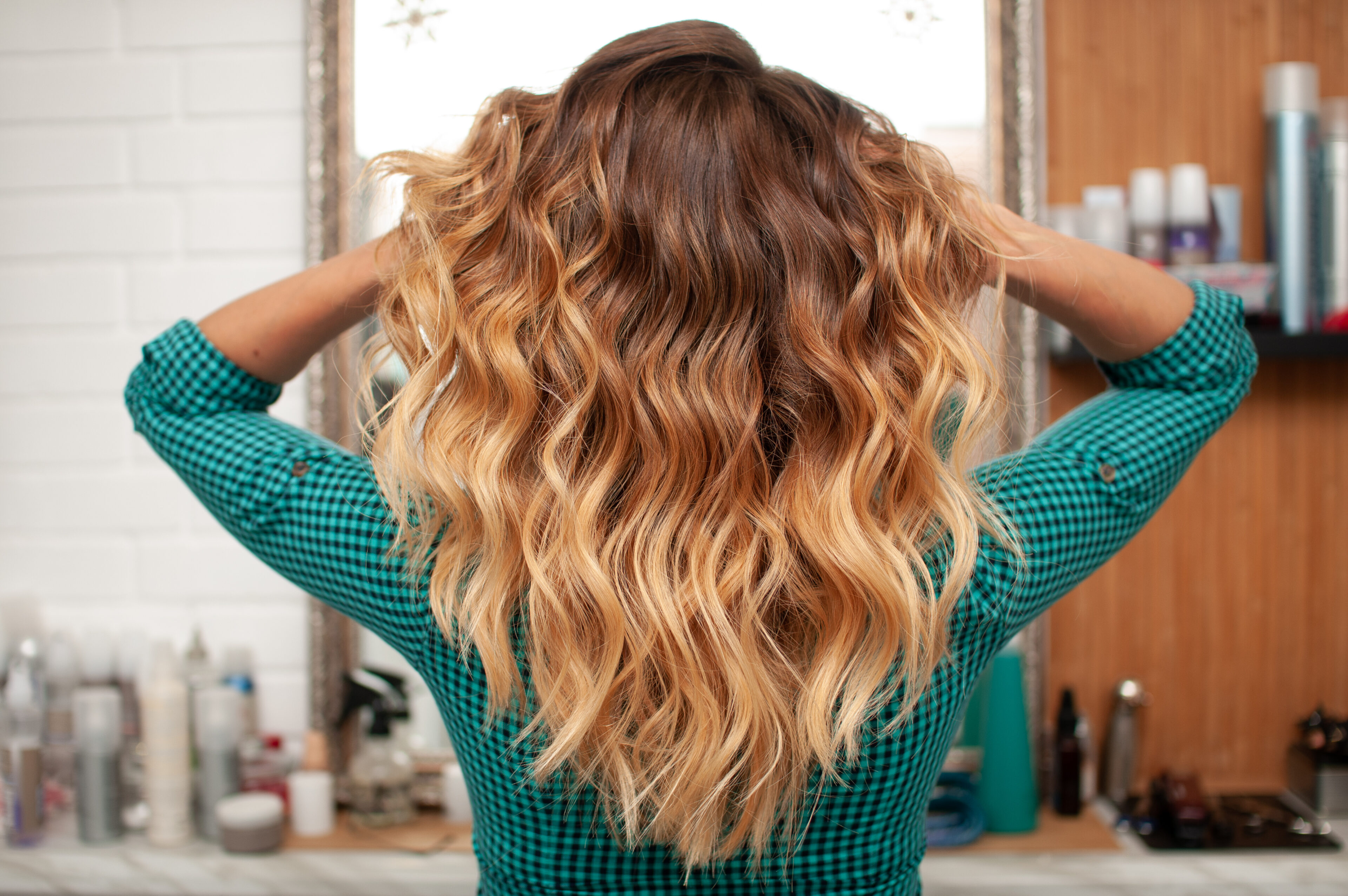 Ombre Chestnut Brown Curly