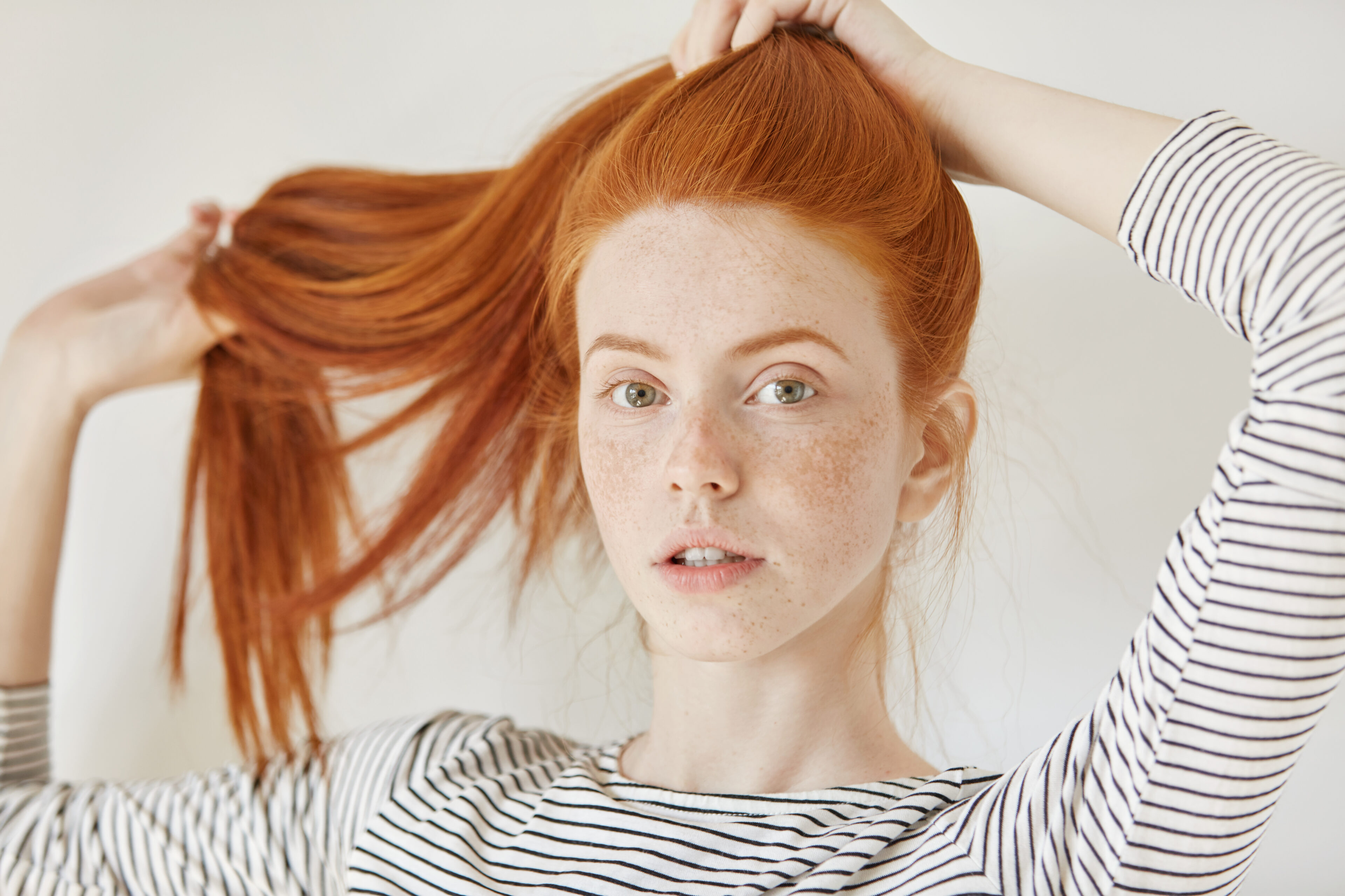 Ponytail Ginger Brown Hair