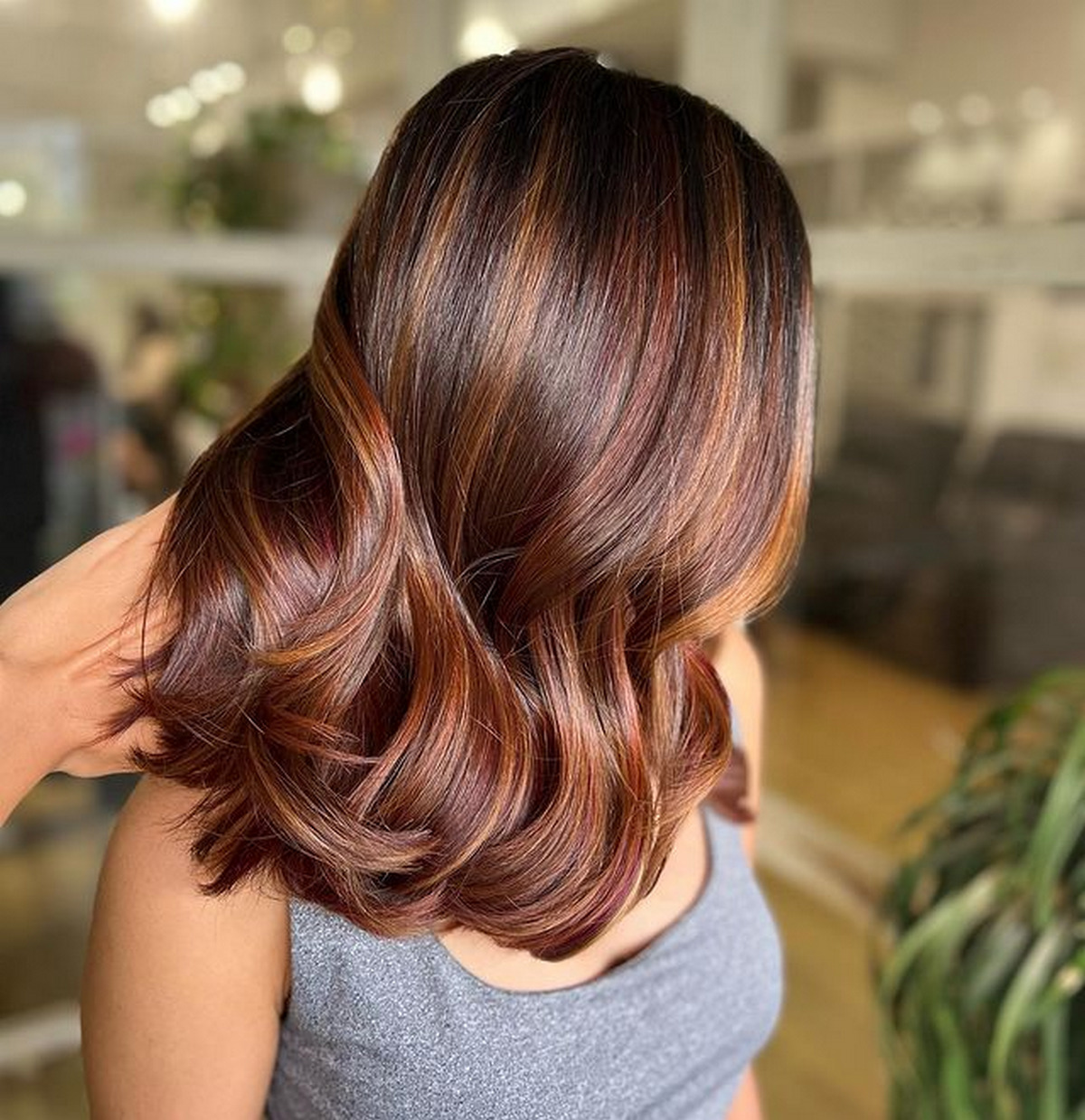 Highlight Cropper Mahogany Wave Hair