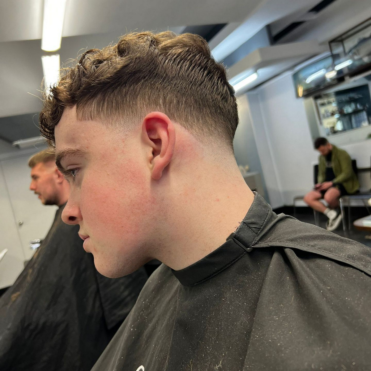 Textured Fade Curl Taper