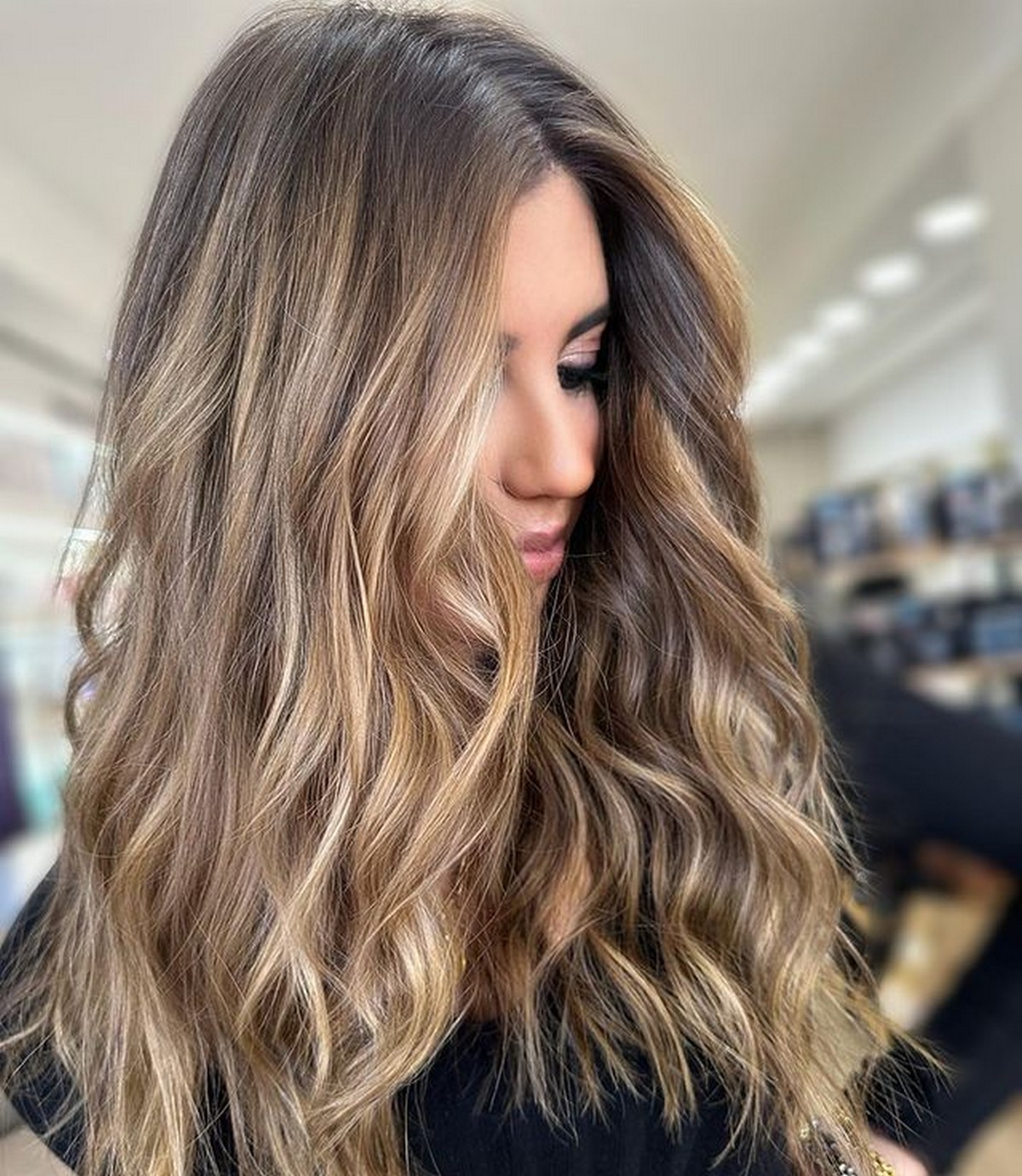 Blonde Balayage On Brown Hair