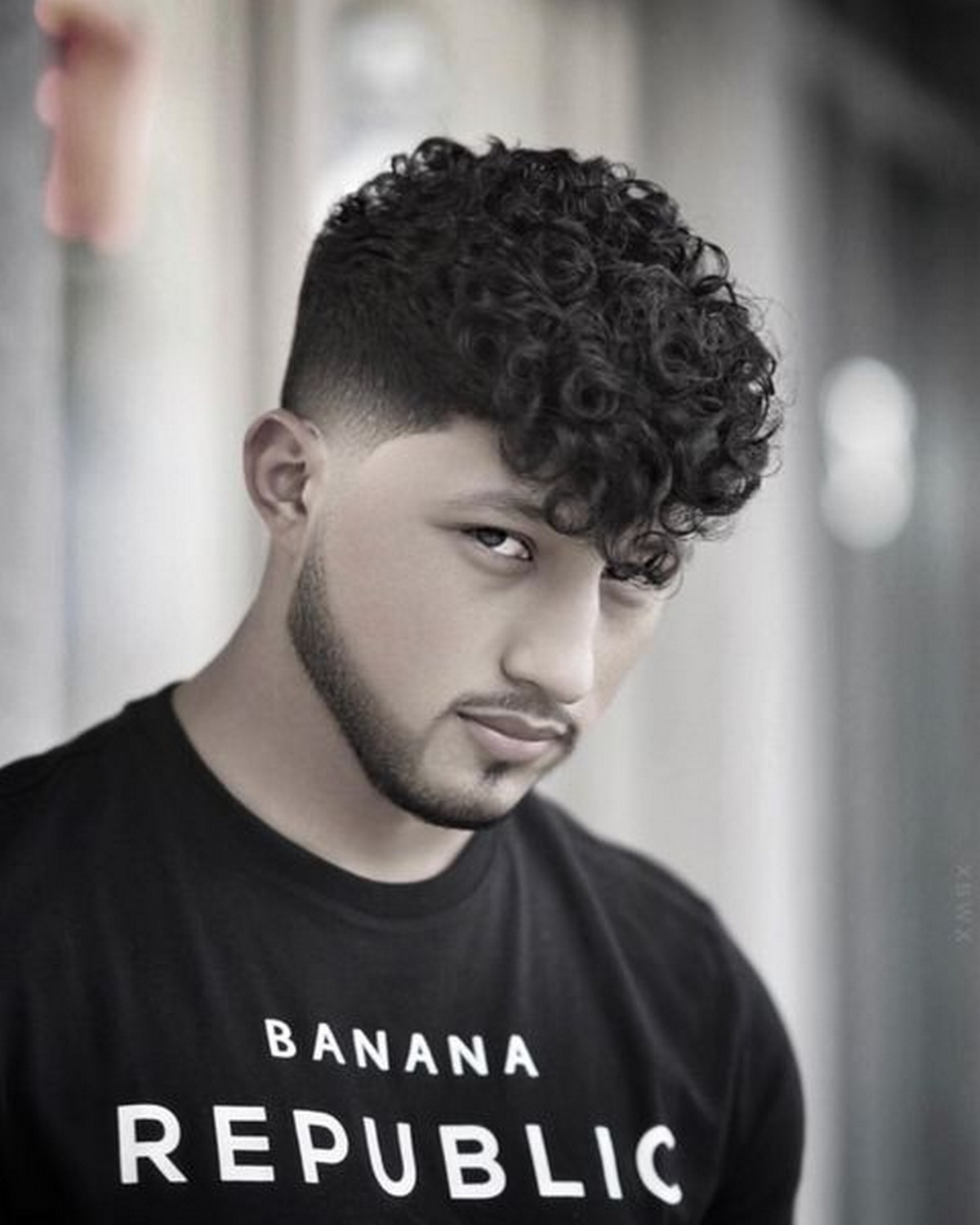 Mohawk Fade Natural Curls Haircut 