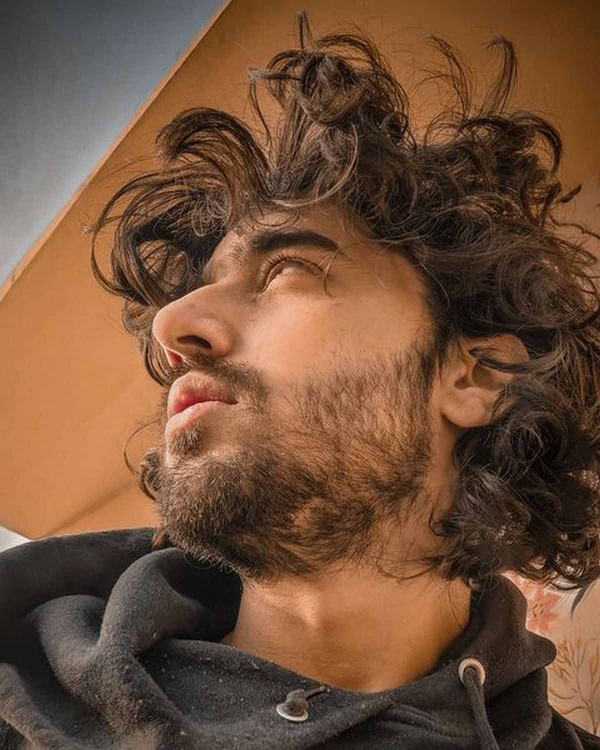 Unkempt hair