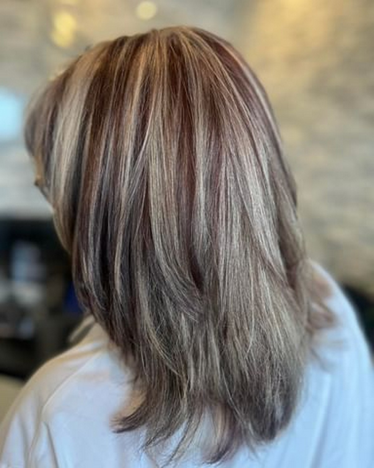 Layered Gray Hair