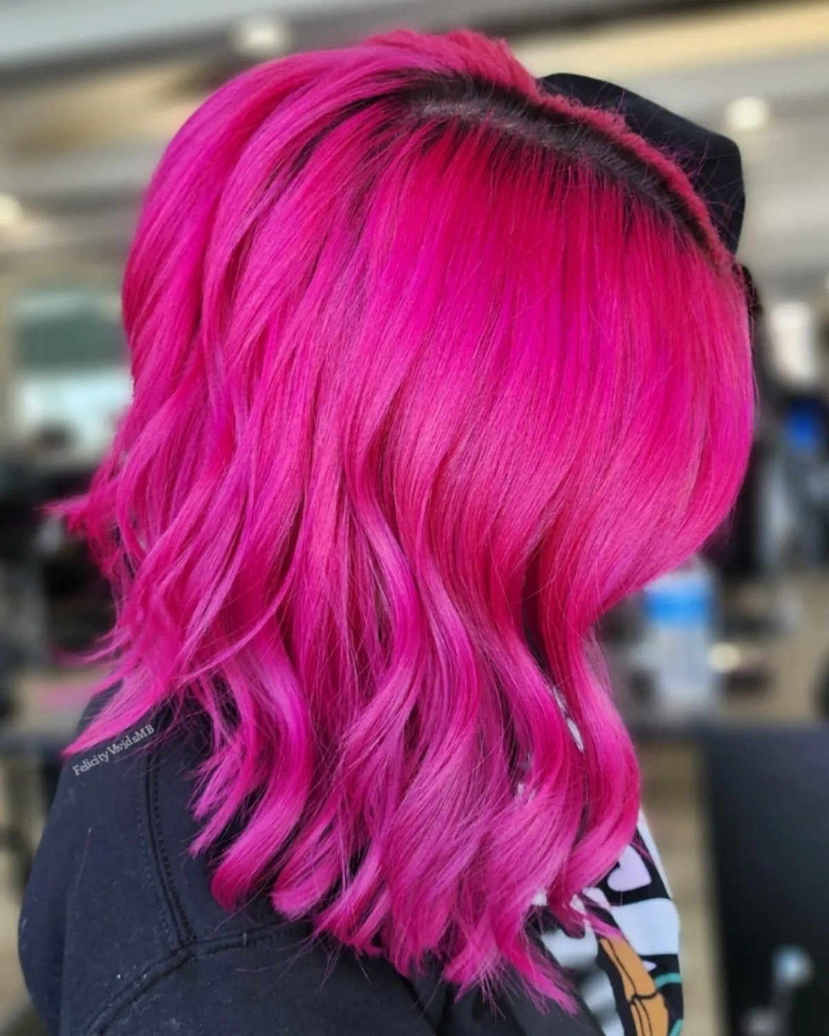 Neon Pink Hair