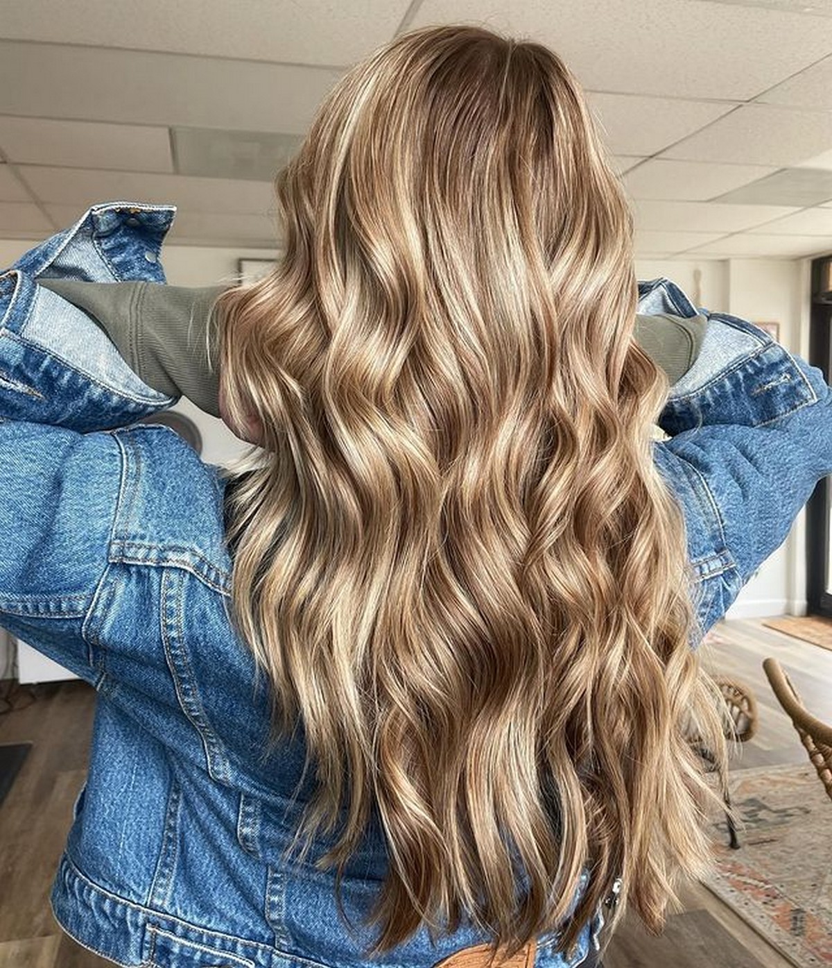 Sun-Kissed Golden Blonde Balayage