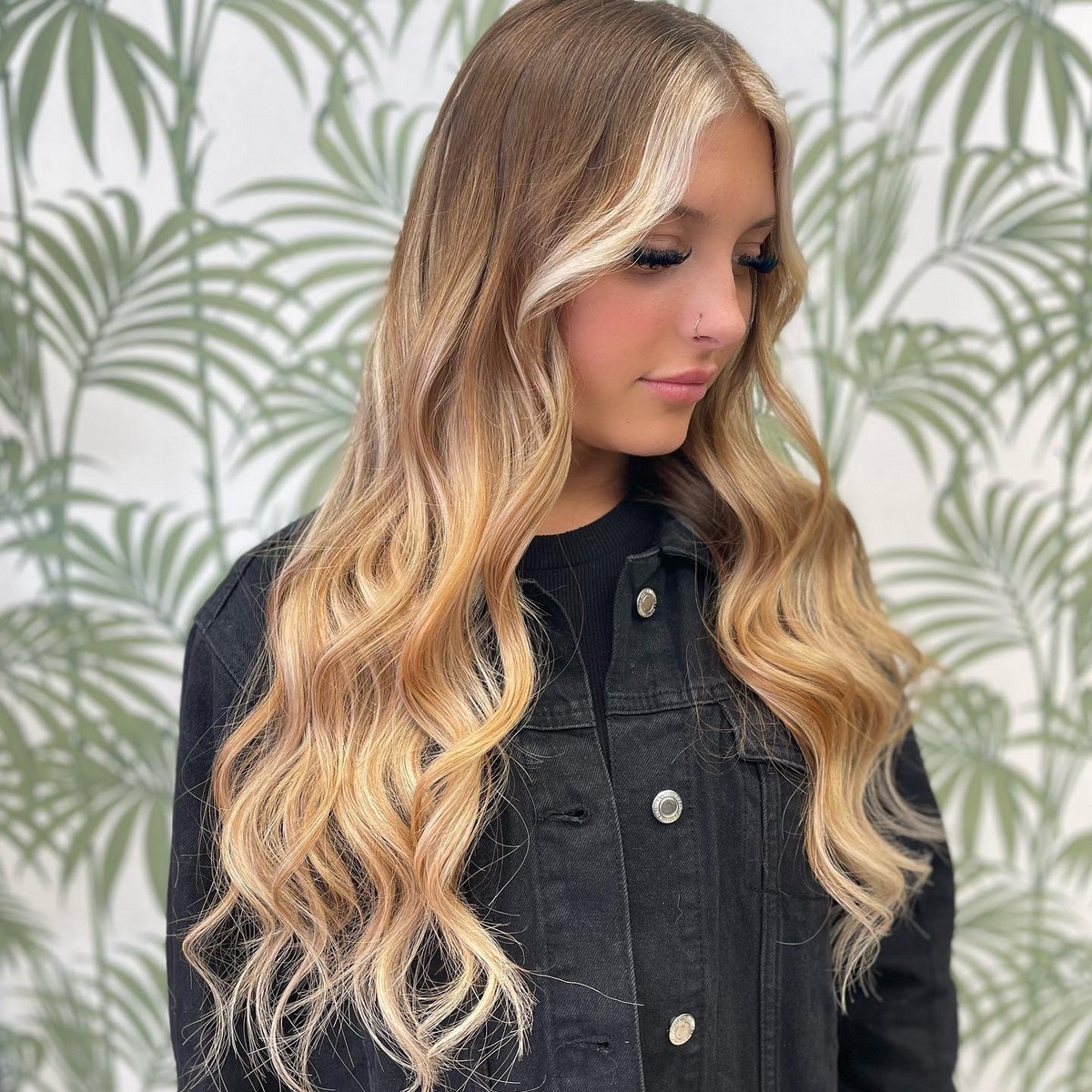Blonde Balayage with Brighter Streaks
