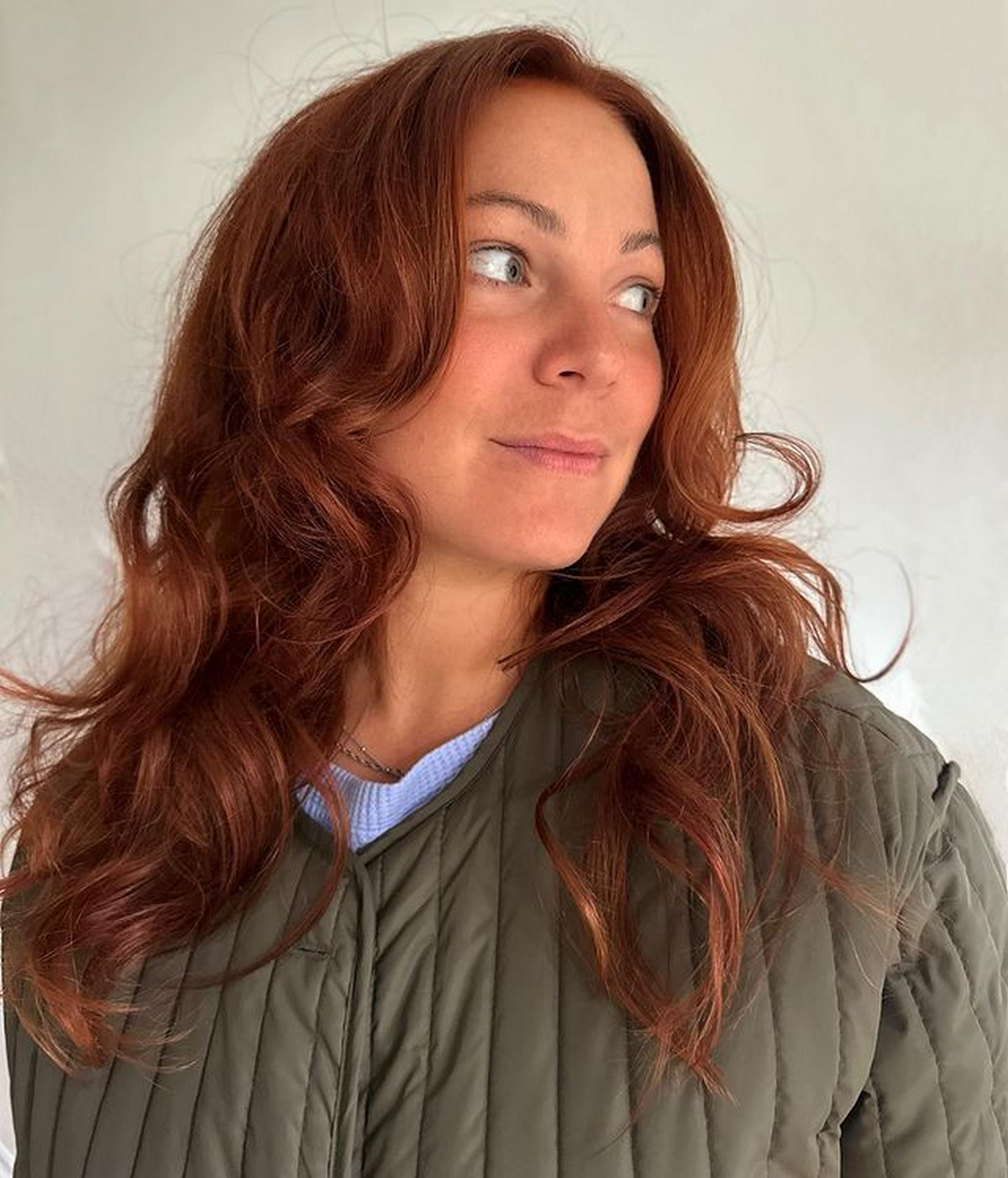 Copper Hair On Loose Wavy And Layered 