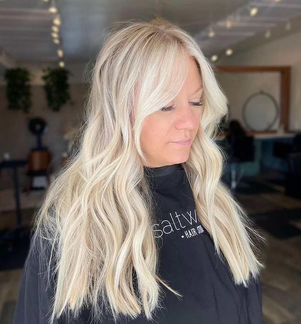 Curtain Bangs With Beach Waves