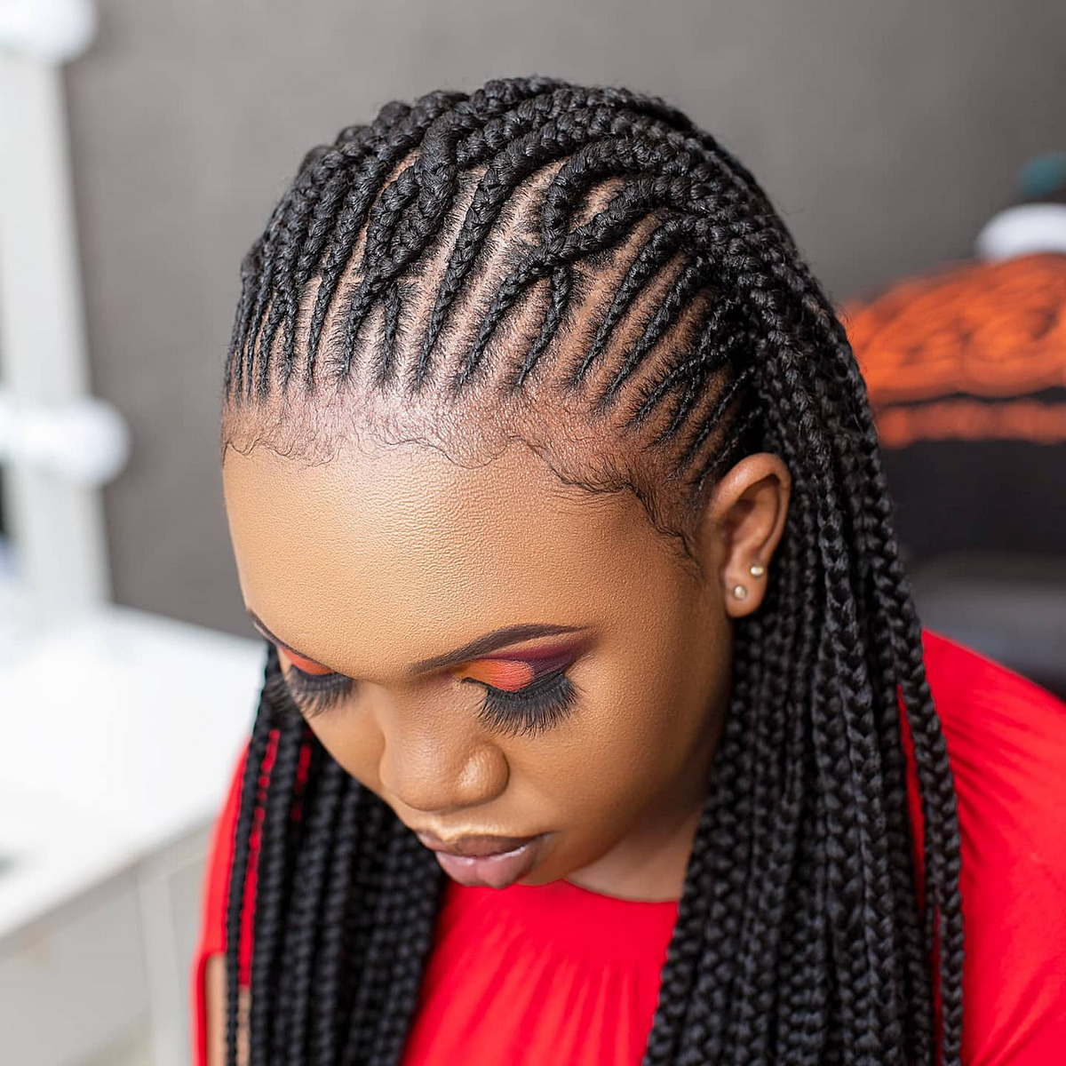 Curvy and Criss-Crossed Tribal Braids