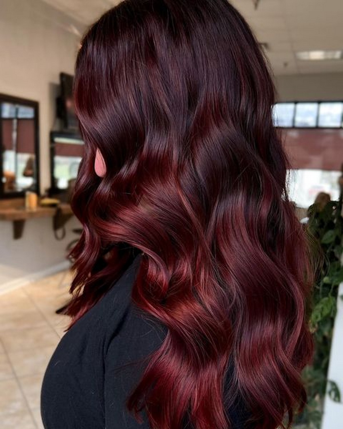 Maroon Hair