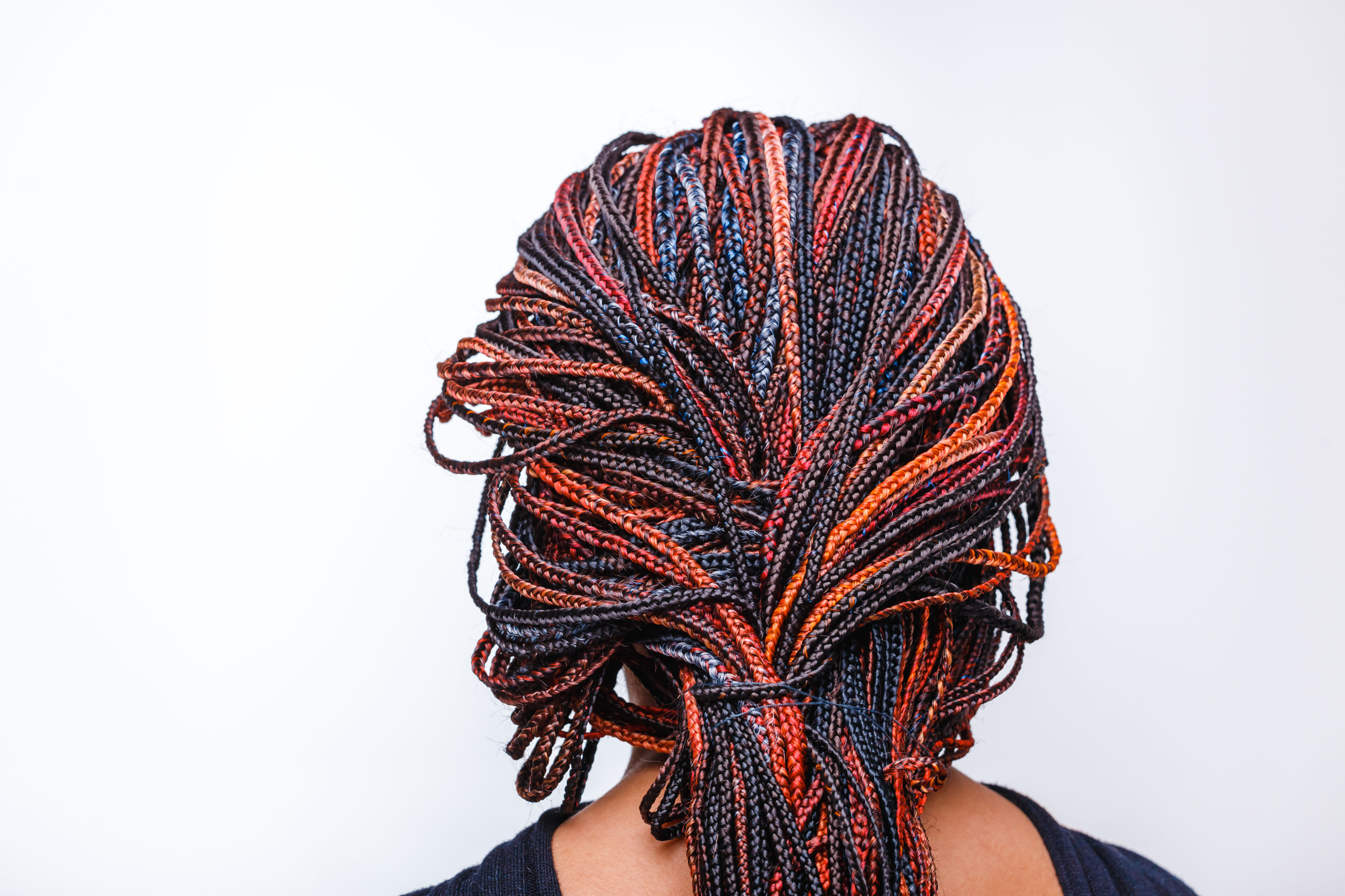 Multi-Colored Cornrow Dreadlocks