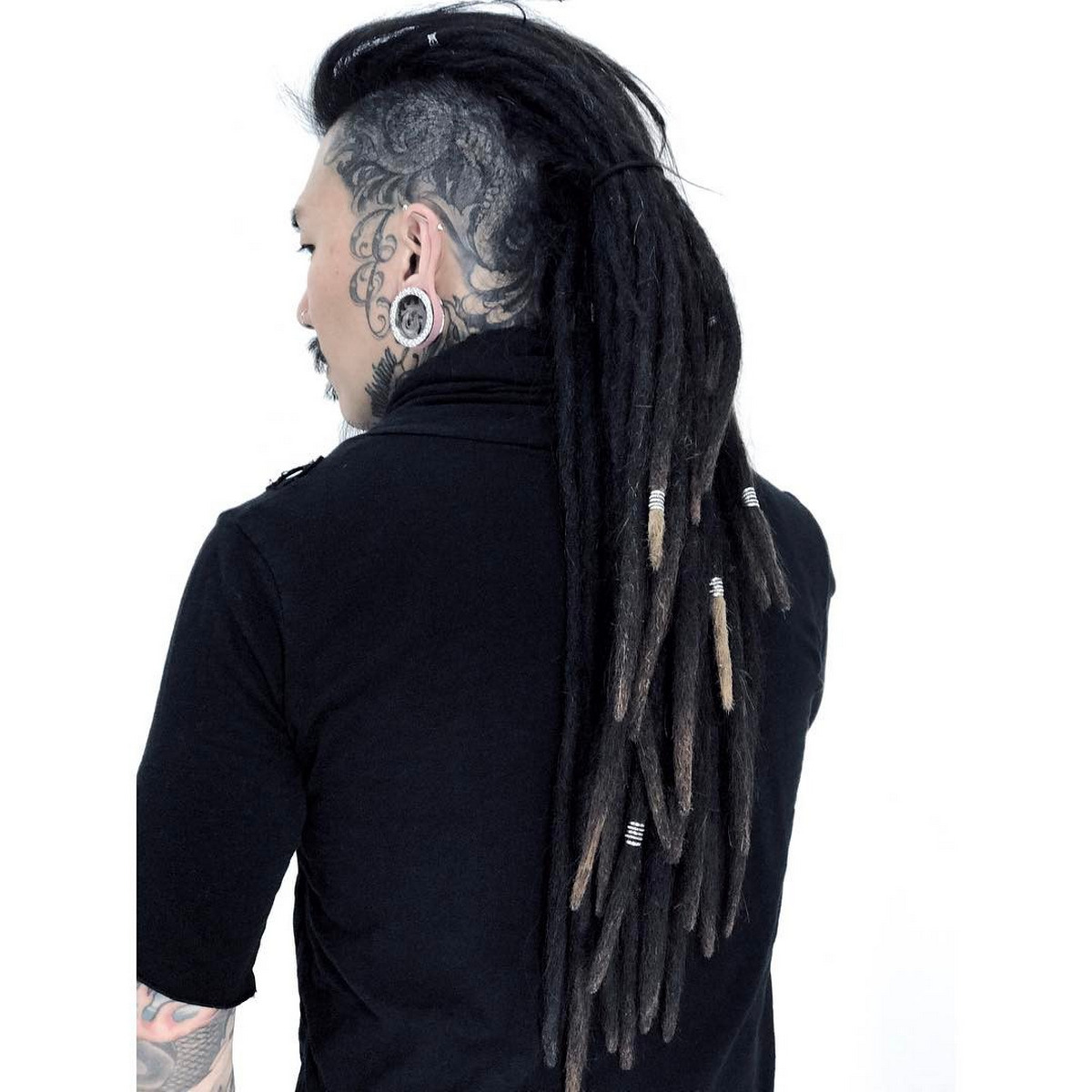 Braided Dreads with Exposed Sides