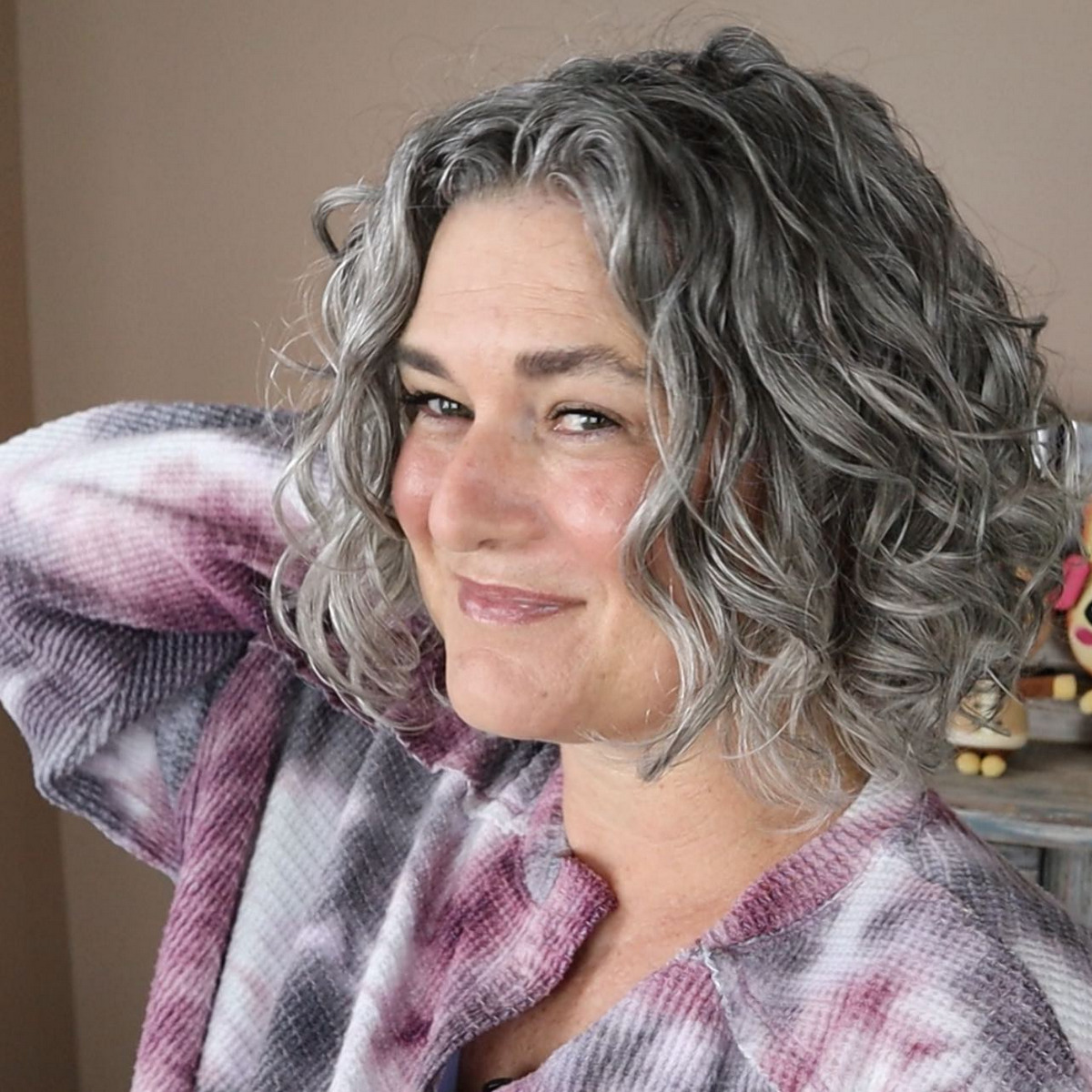 Gray Wave Hairstyle