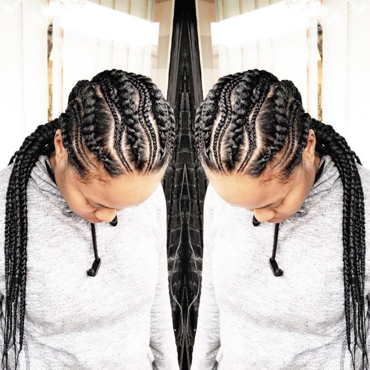 Hourglass Cornrows Braid
