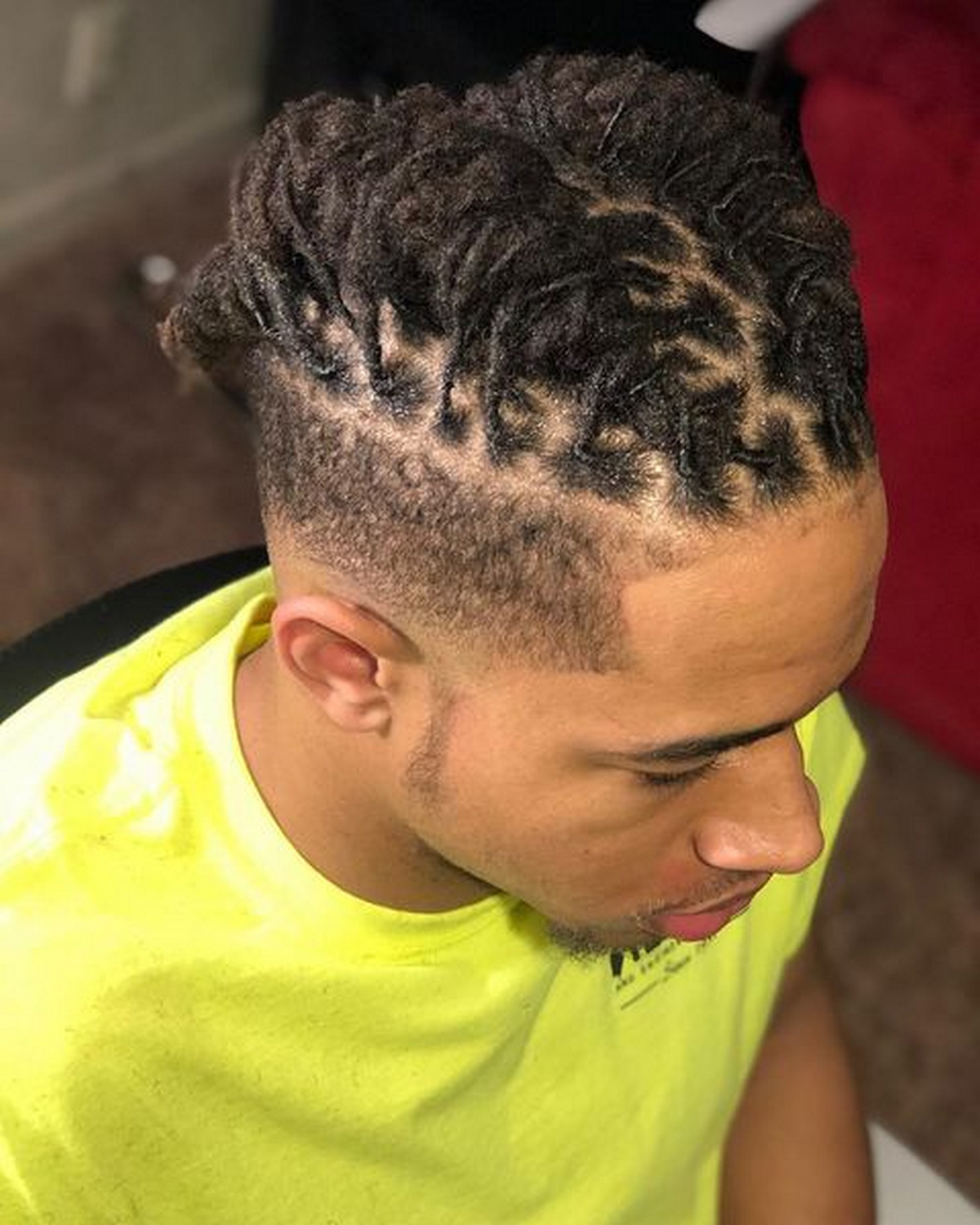 Taper Fade with Braided Locs