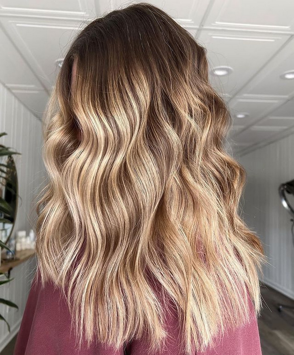 Shiny Dirty Blonde Balayage