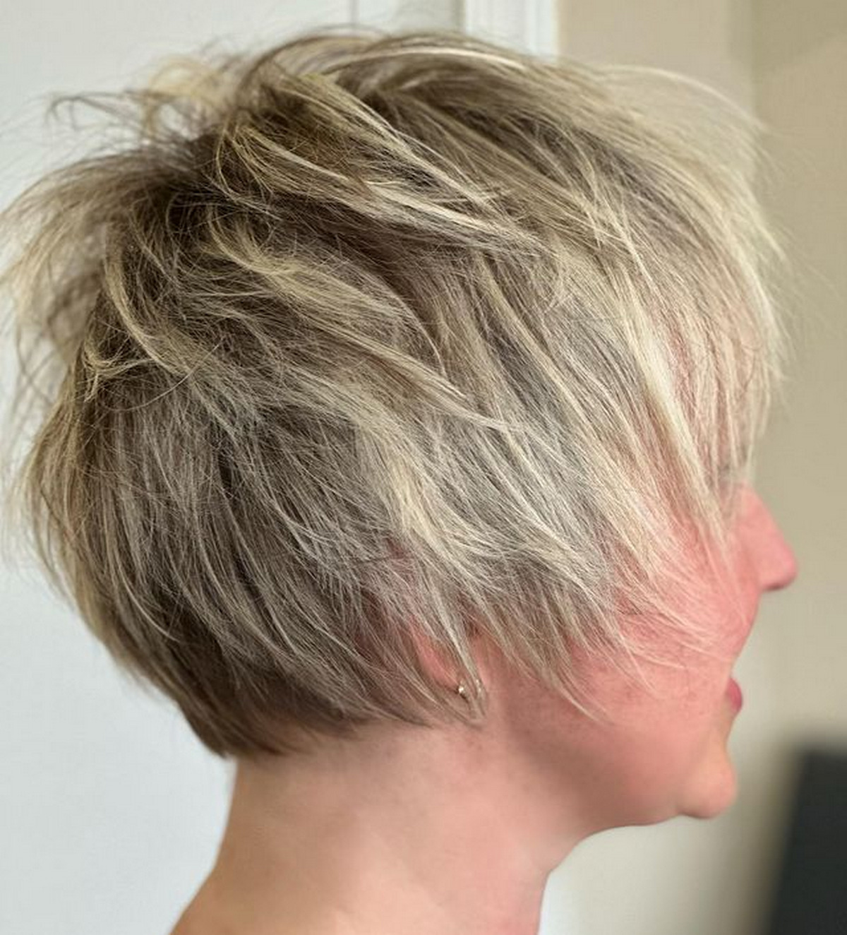 Tapered Textured And Highlighted Pixie