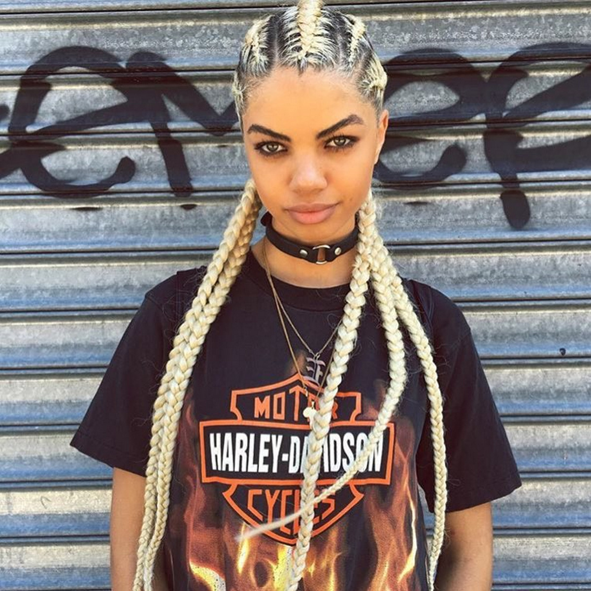 Bright Blonde Straight Backs Cornrow Braid