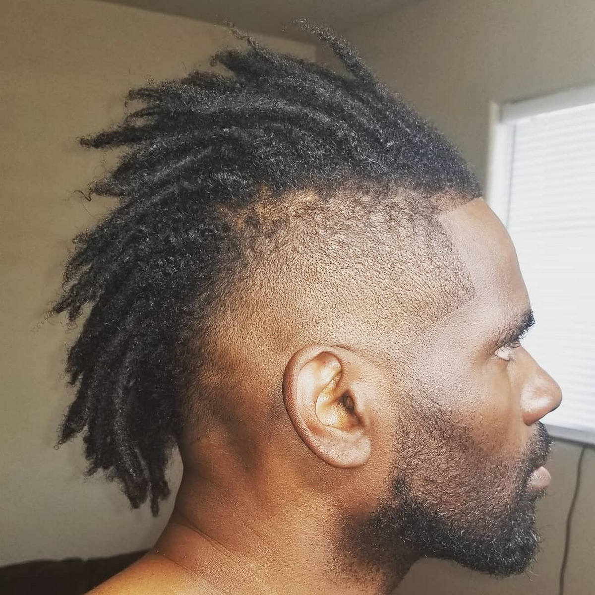 Taper Fade with Mohawk Dreads