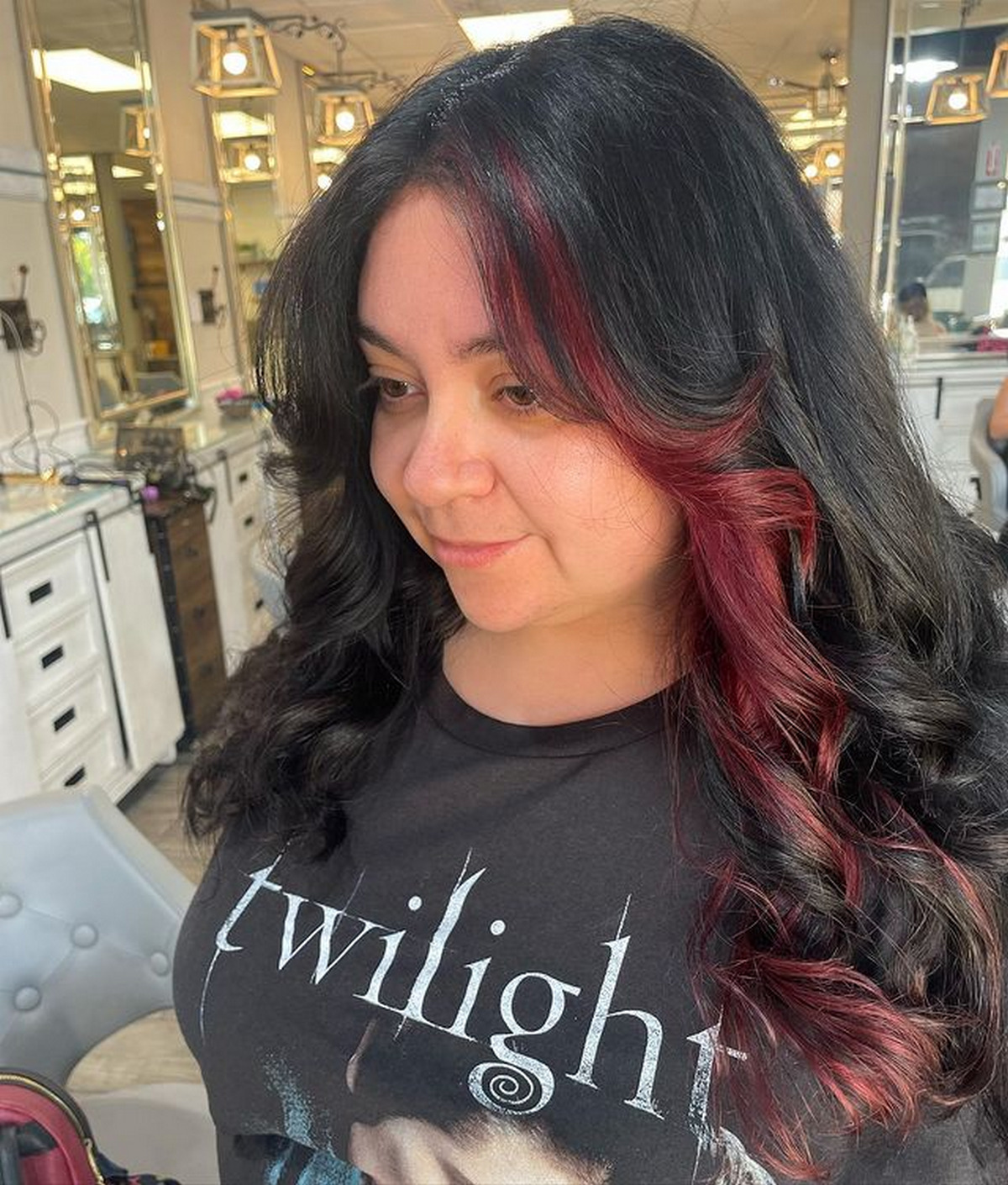 Burgundy Underneath Hair Color