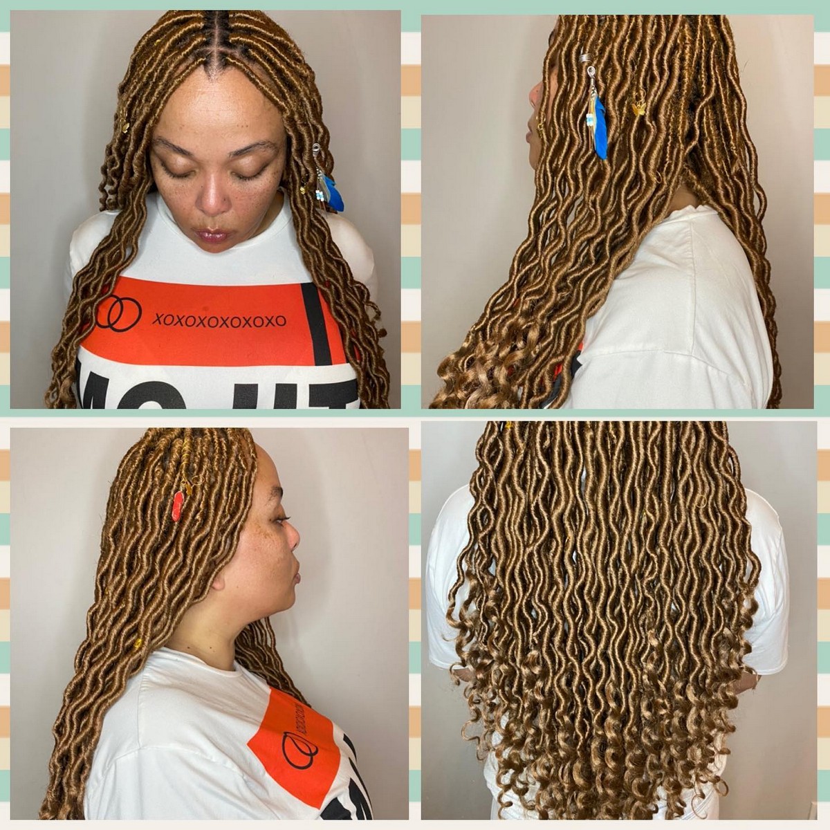 Middle Part Soft Locs