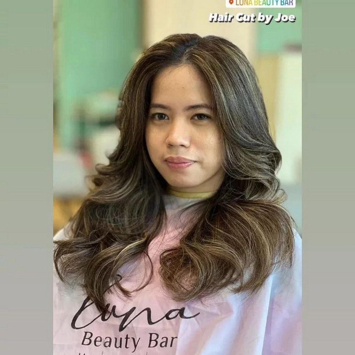 Flip long haircut