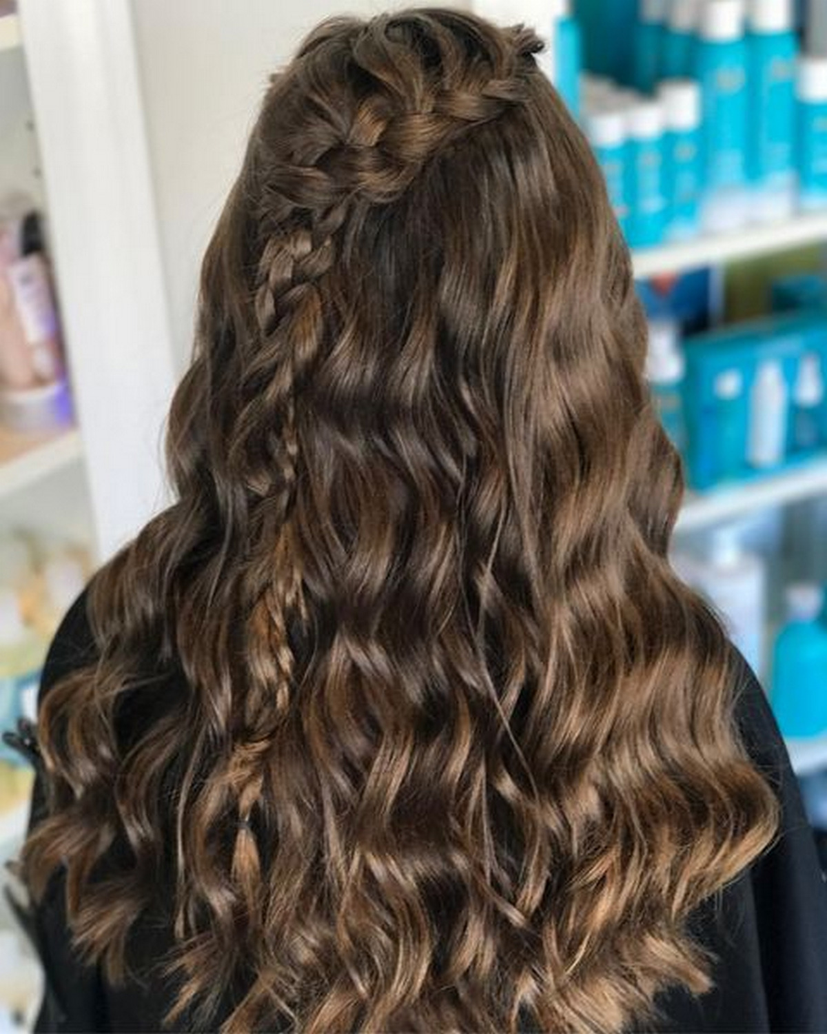 Half-Up Half-Down French Braid