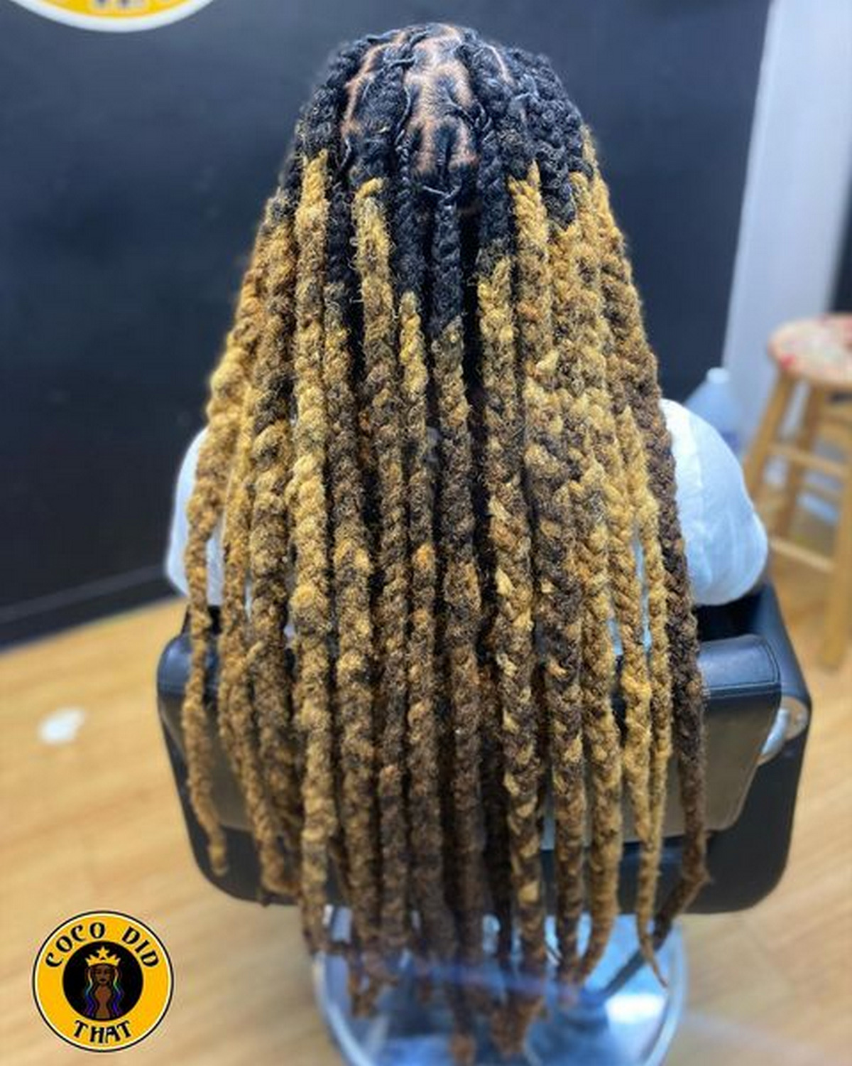 Ombre Blonde Long Dreadlocks With Twists