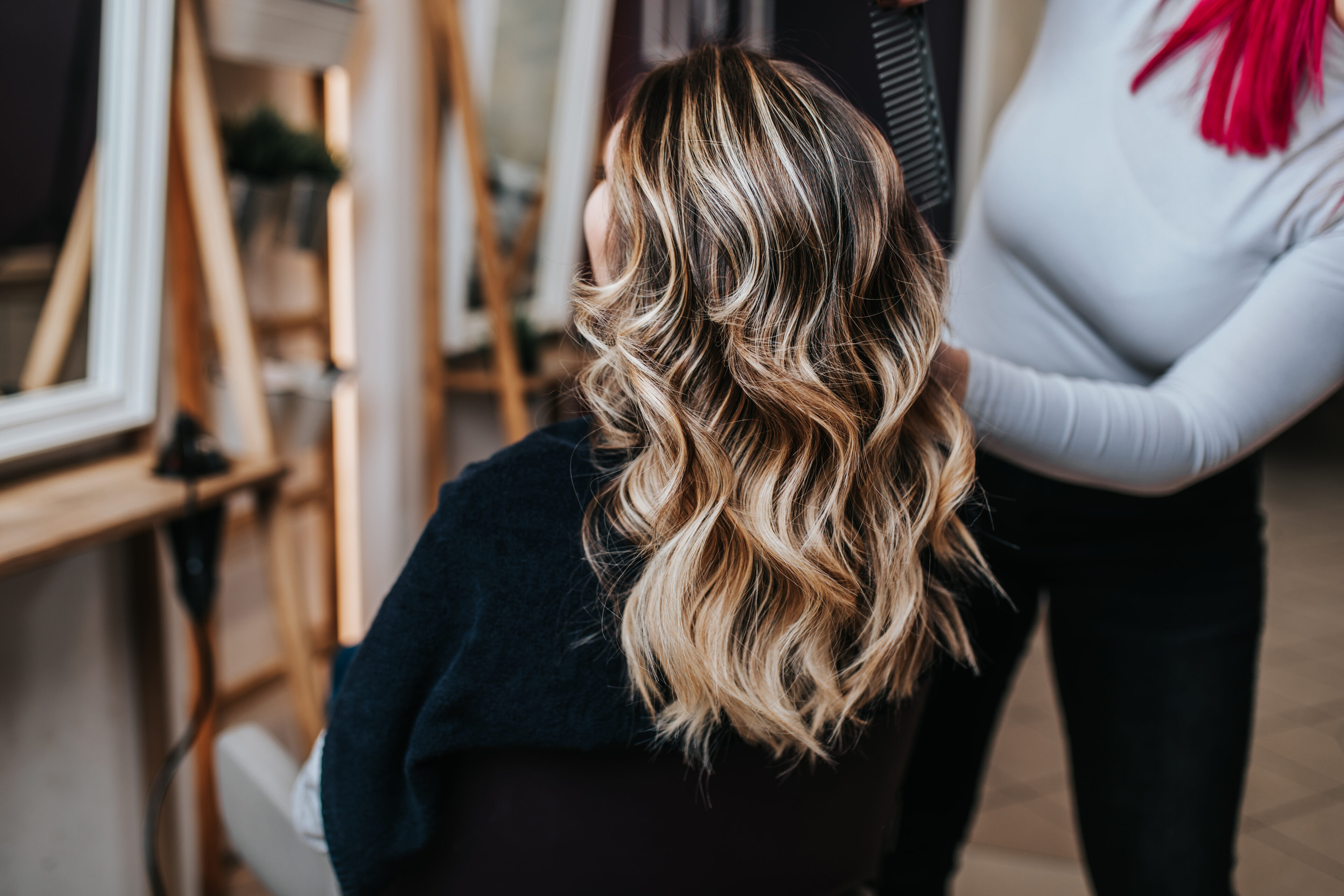 Bold Contrast Blonde Balayage