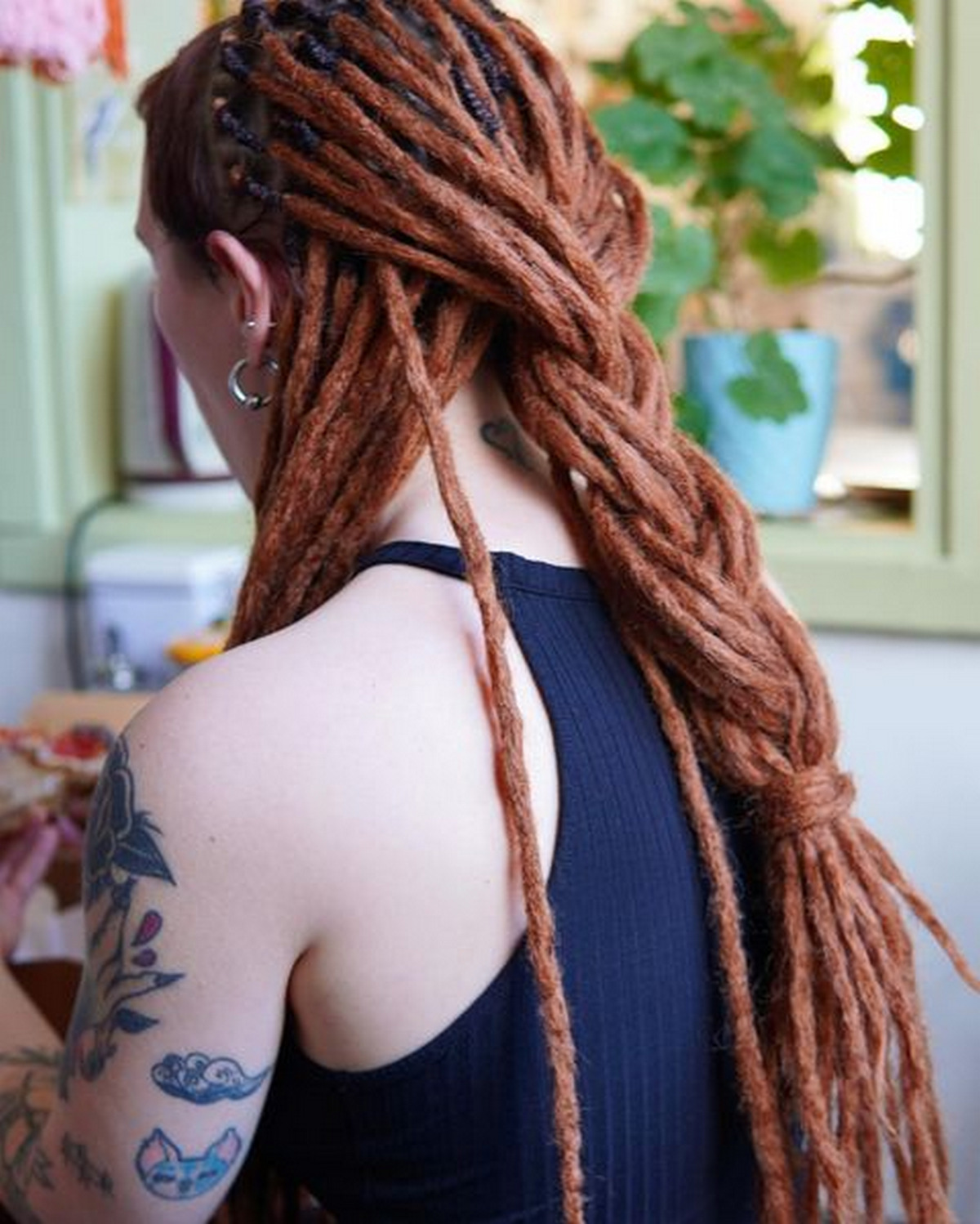 Chestnut Braid Long Dreadlocks