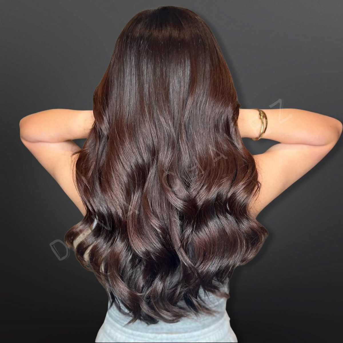 Layered And Wavy Long Hair With Downey