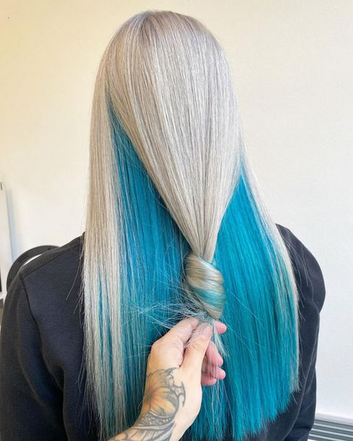 Light Blue Underneath Hair Color