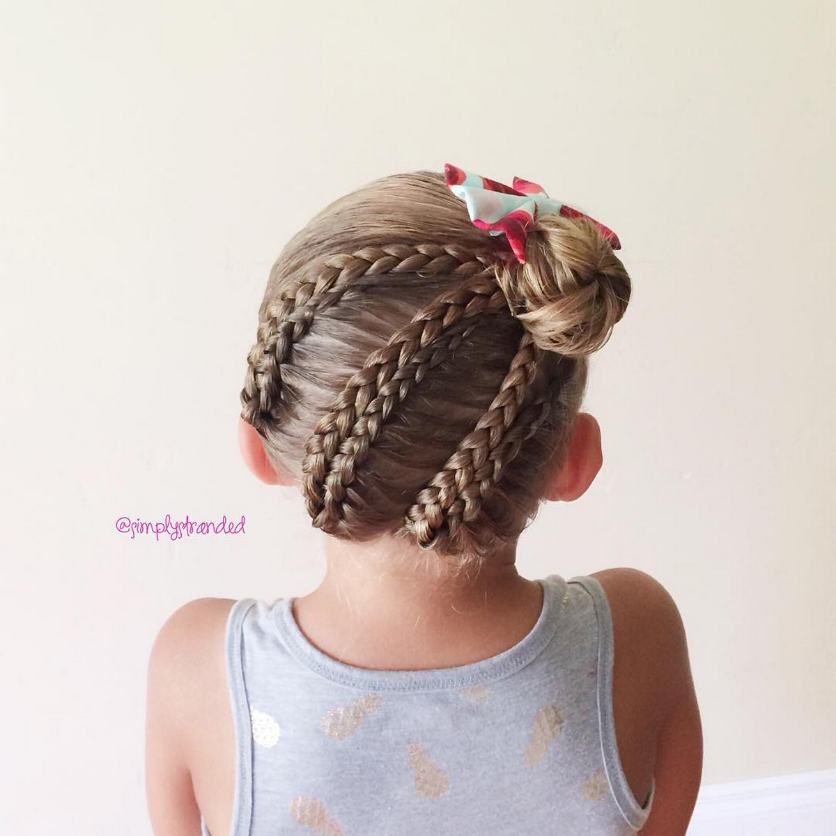 Braided Side Bun Updo