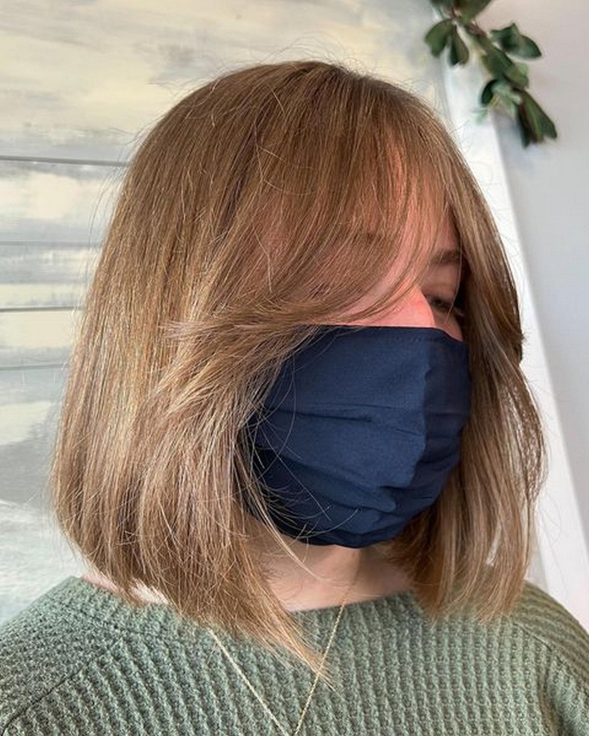 Curtain Bangs With Basic Bob