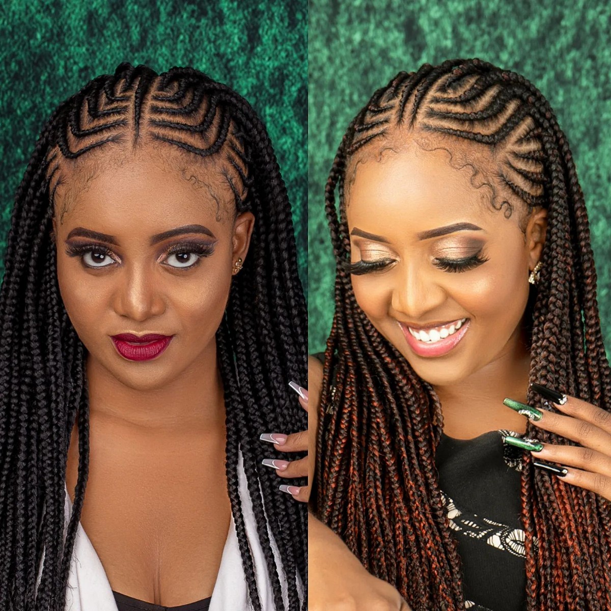 Tribal Braids With Scalp Design