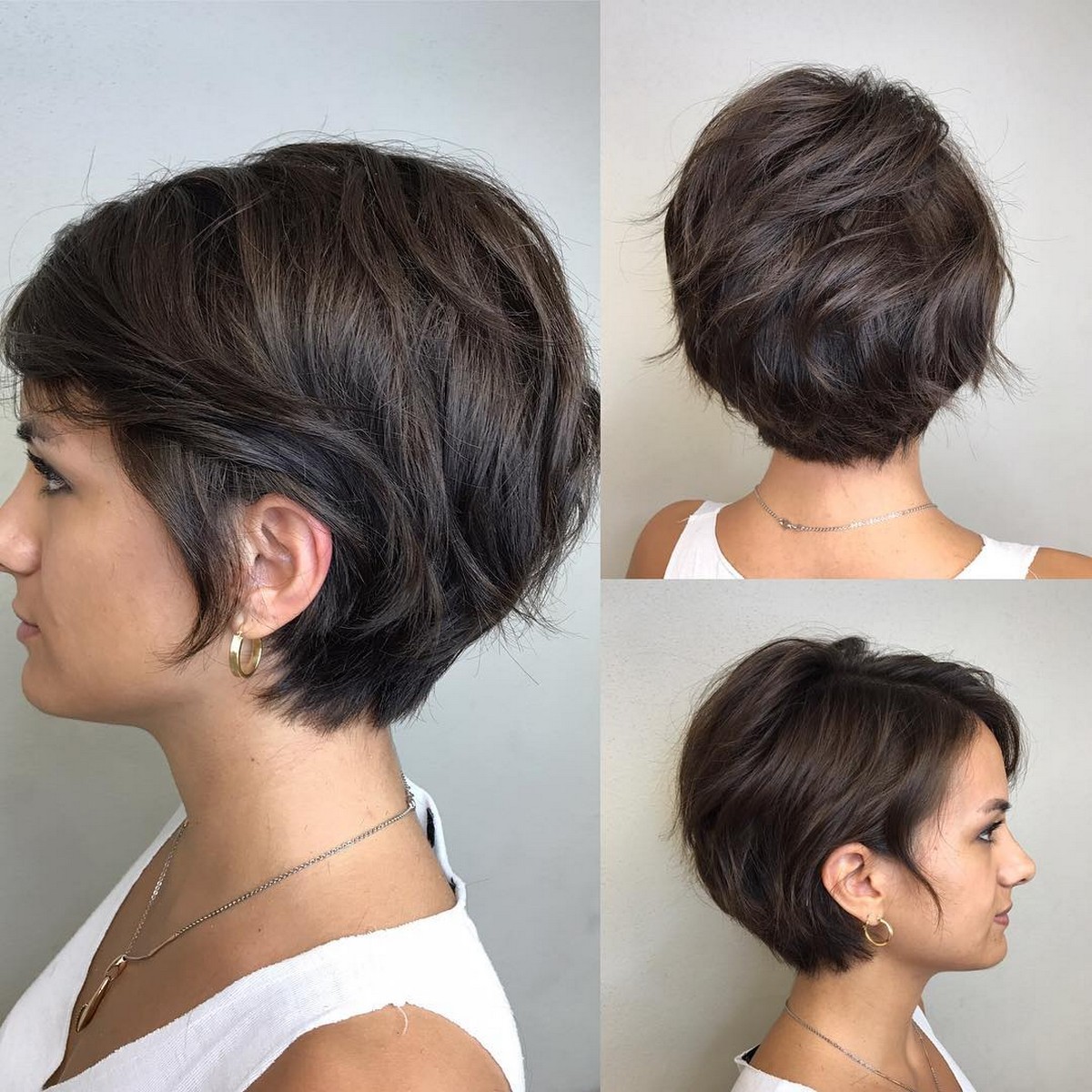 Cute Textured Brunette Pixie-Bob