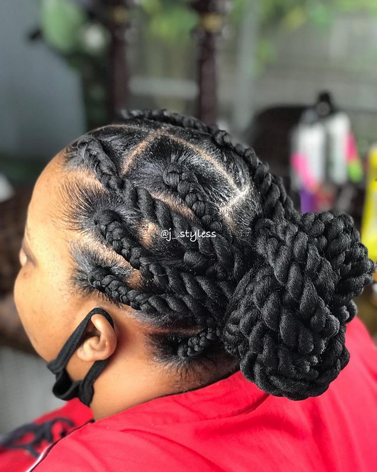 Divine Oasis Salon on Instagram Regal flat twisted updo by Sabrina  sabareena  BOOKIN  Penteados com trança Penteados com trança  afro Penteados naturais