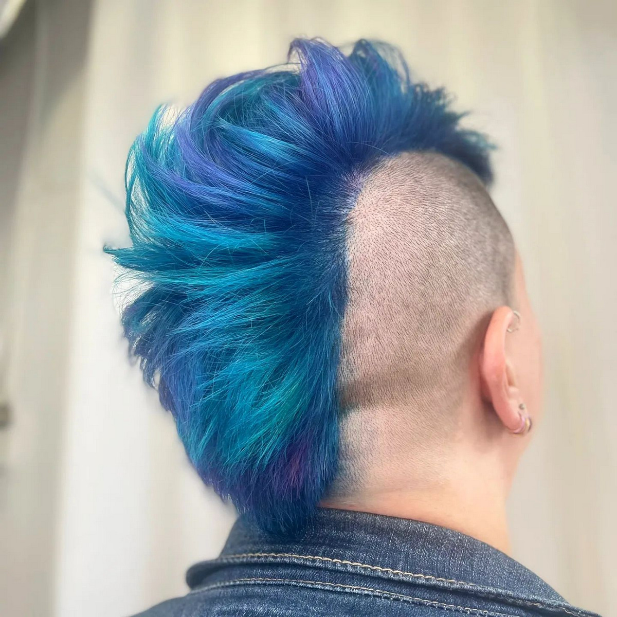 Blues, Purples, And A Rad Cut Mohawk