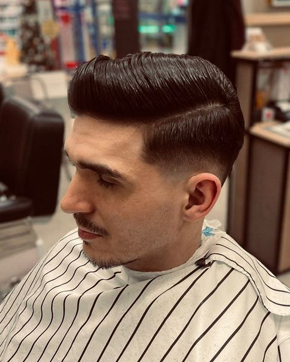 Side part haircut