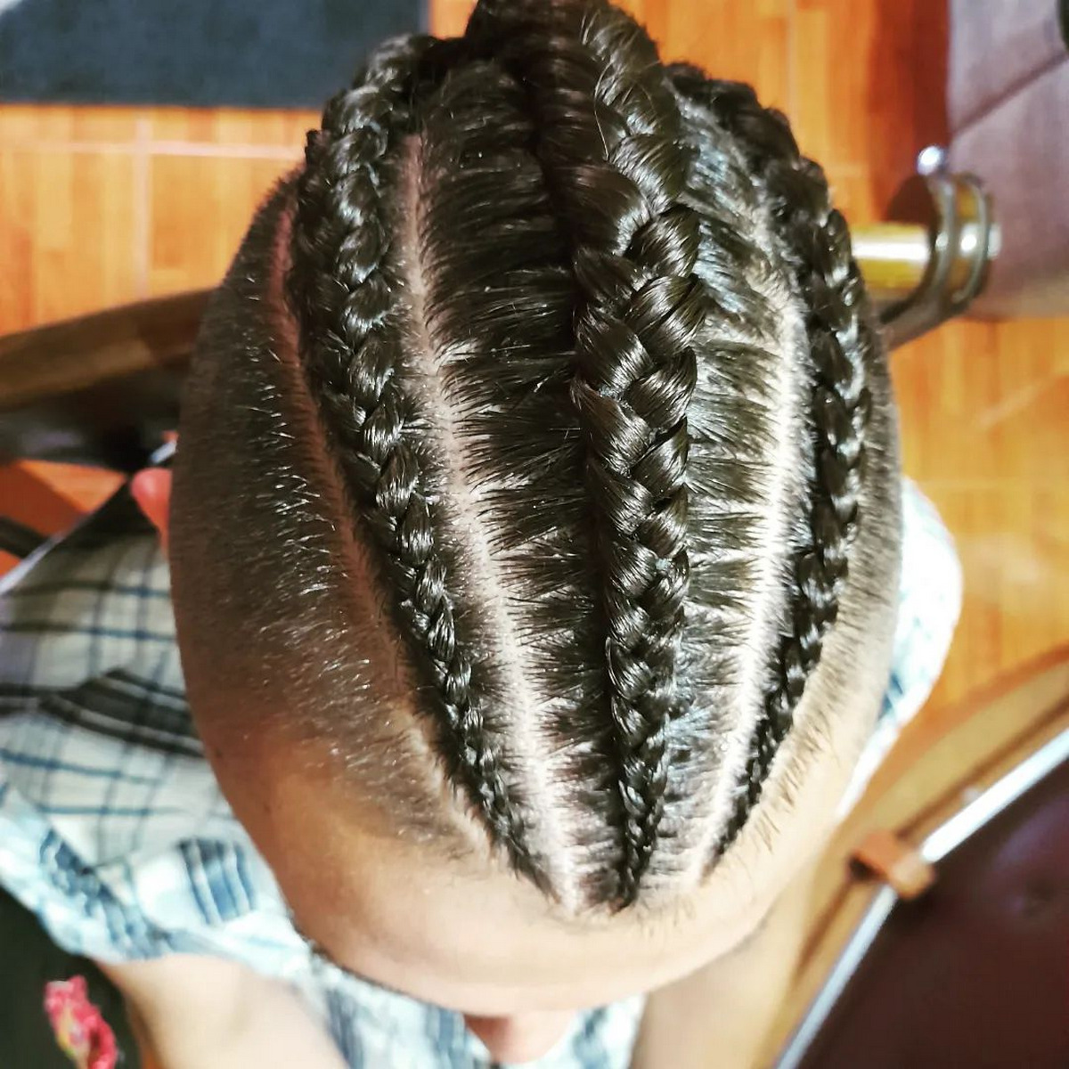 Three French Braids Joined