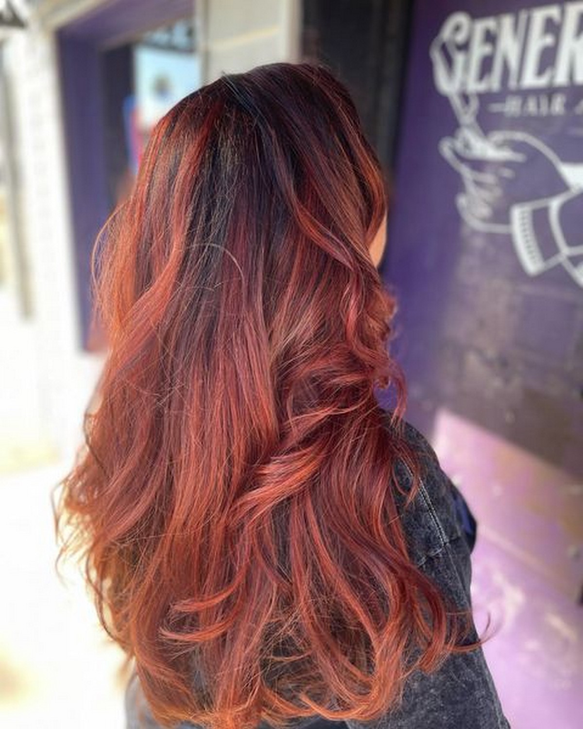 Mahogany Hair With Blonde Highlights